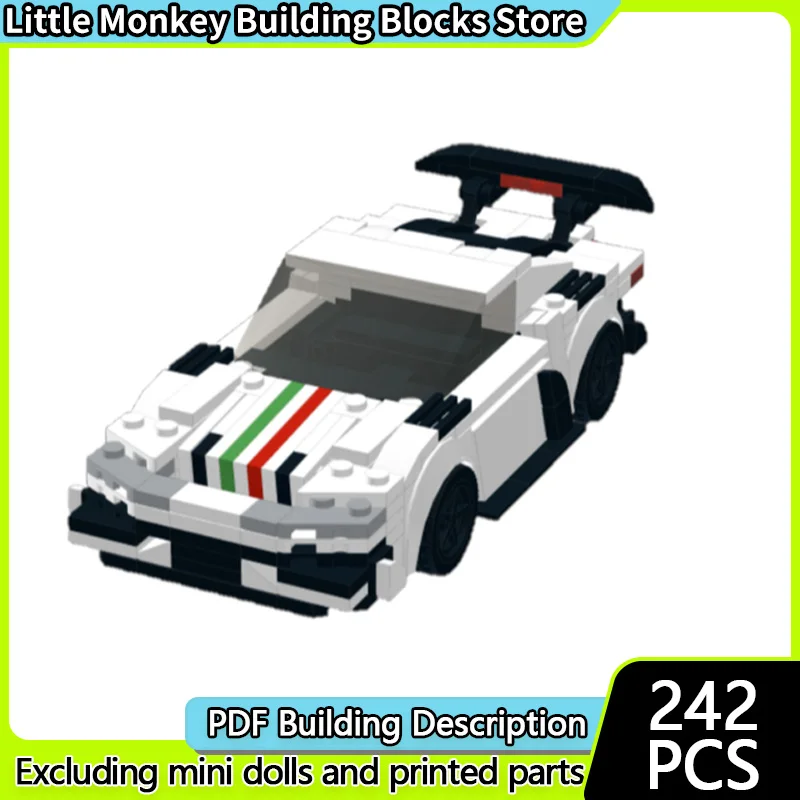 

Модель скоростного гоночного автомобиля MOC, строительные кирпичи Zerouno, верхний уровень, спортивный автомобиль, модульная технология, детские праздничные подарки, сборные игрушки