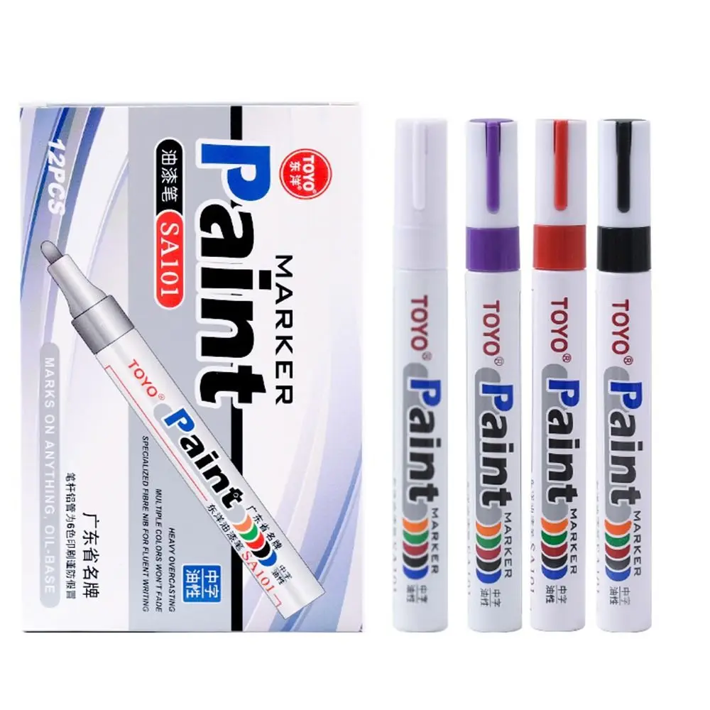 Auto Rubber Tyre Paint Pen Waterproof Cars Wheel Tire Oily Mark Pen Permanent Paint Marker Paint Marker Auto Accessoires