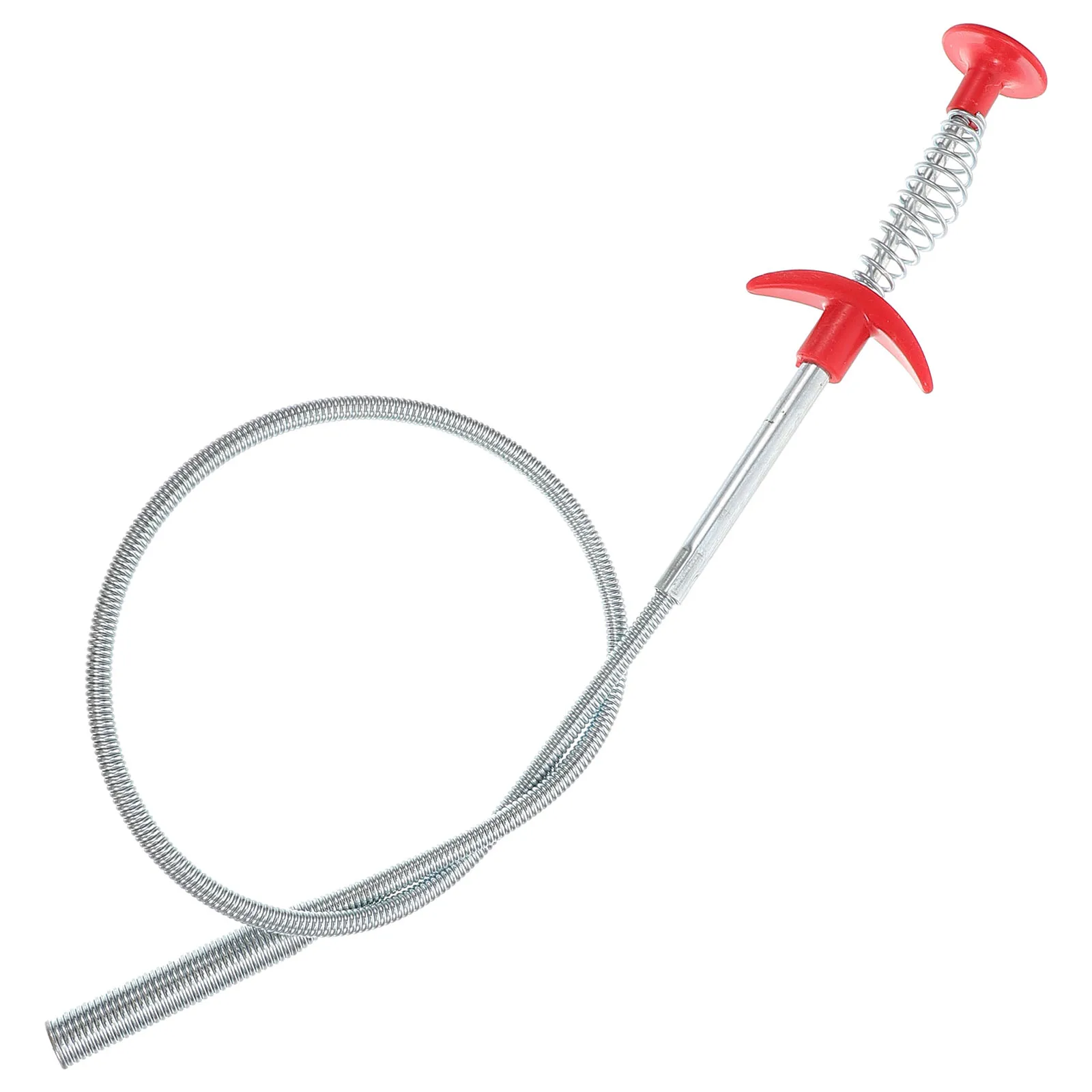 

Unblocking 60CM Silver Hair Catcher Sink Flexible Grabber Tool Drain Cleaner Flexible Grabber Clog Remover Cleaning Tool