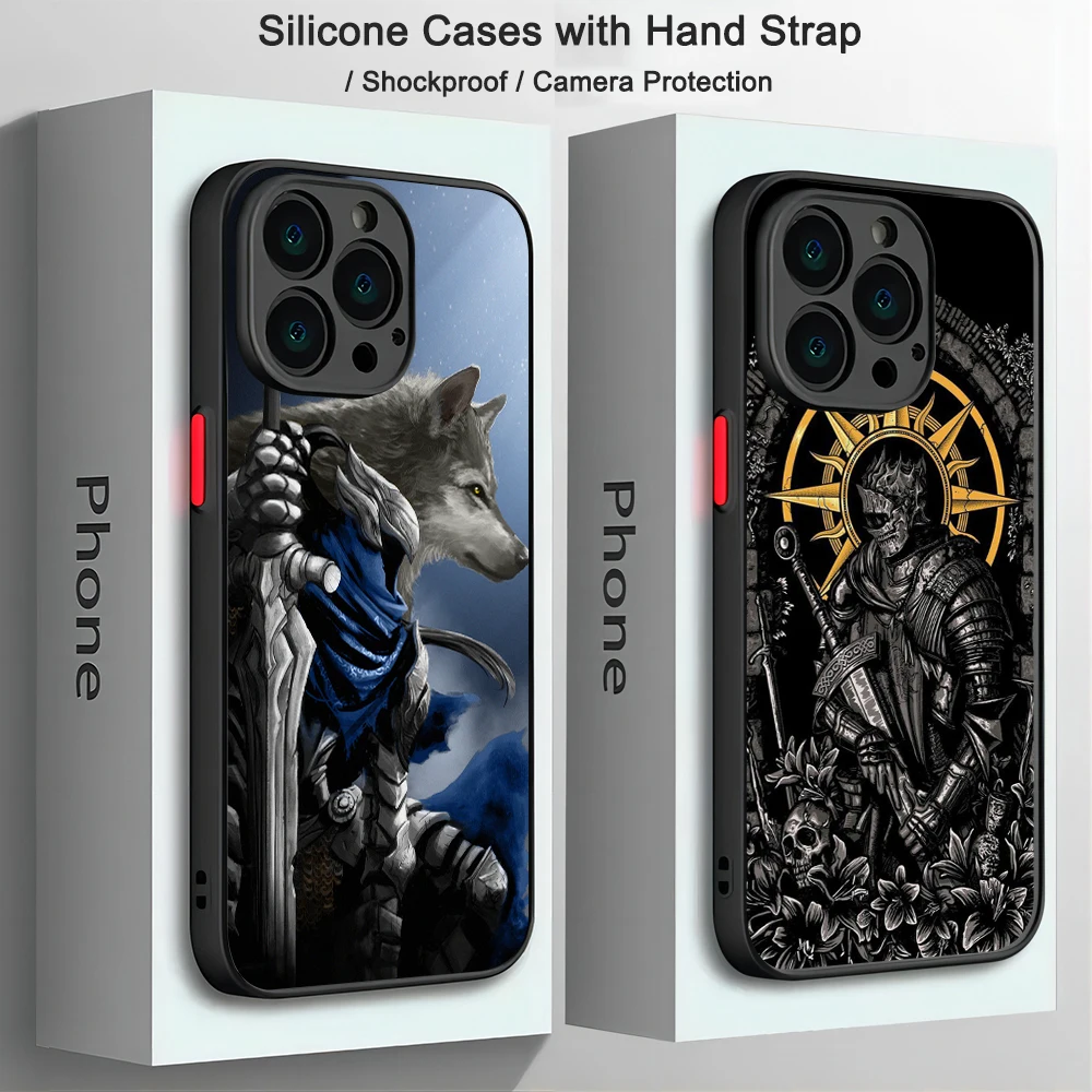 Hot Blood Game Dark Souls Phone Case For Xiaomi Redmi Note 13 12 11 10 10C 10X 9A 9T 9C 8 7 Pro Plus 5G Matte Transparent Cover