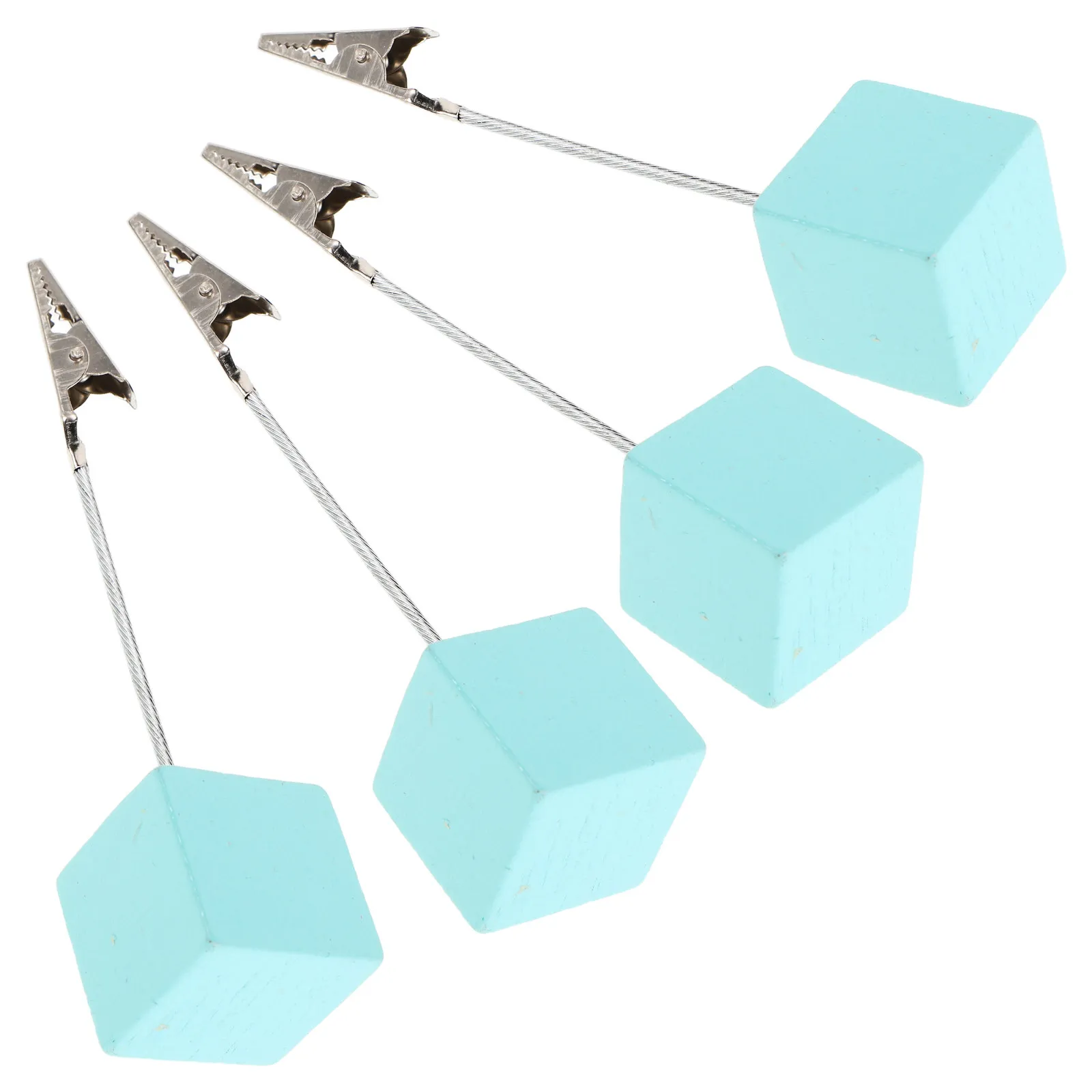 4Pcs Memo Holder Cube Base Adjustable Angle Clip Stand Paper Photo Card Display Organizer for Desk Office Home Decoration