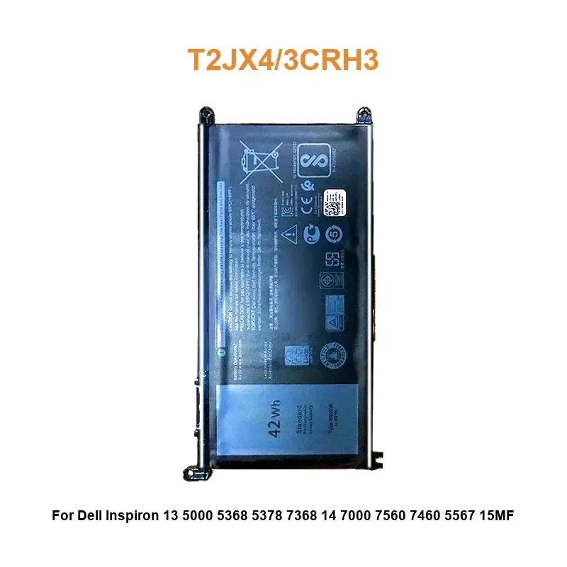 

Аккумулятор для ноутбука Dell Inspiron 13 5000 5368 5378 7368 14 7000 7560 7460 5567 15MF PRO-1508T FW8KR T2JX4/3CRH3 3600 мАч