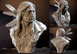 50mm 60mm  Resin Model Man Bust Figure Unpainted No Color RW-248