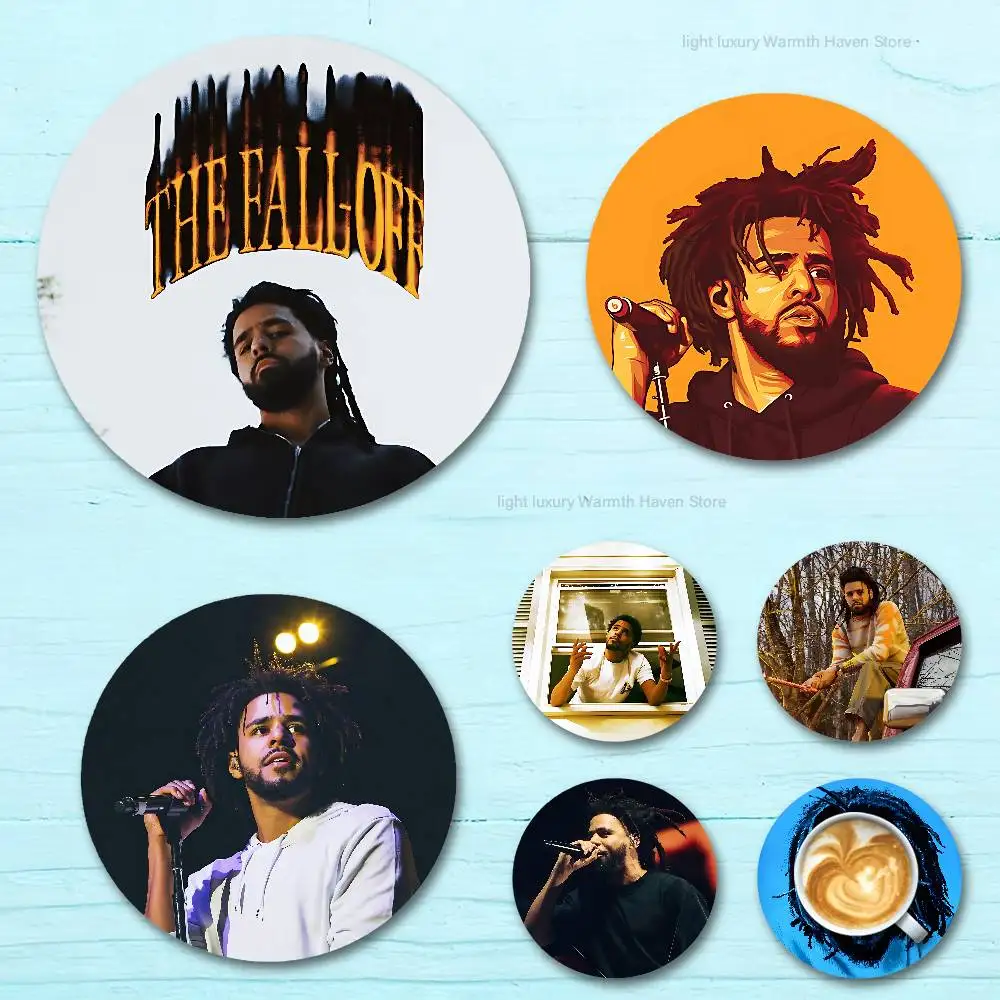 

J-J Cole The Fall-Off Round Wooden Coasters For Cute Design Suitable for Drinks Tea,Coffee Home Perfect Gift