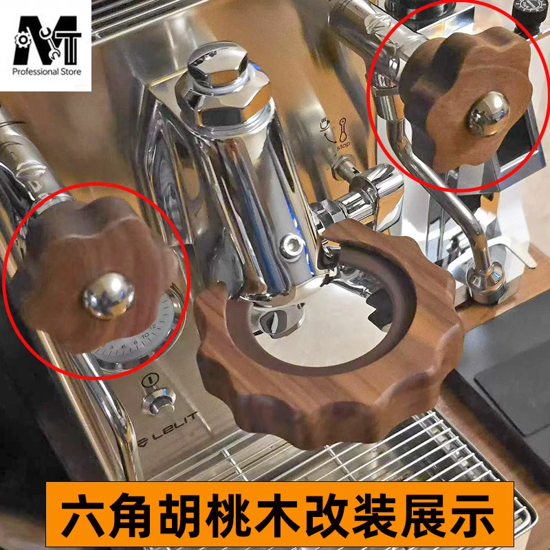 Apply for Lelit BiancaV3/MaraX Coffee Machine Walnut Retrofit Steam Switch Knob Brewing Head Anti-scalding Ring