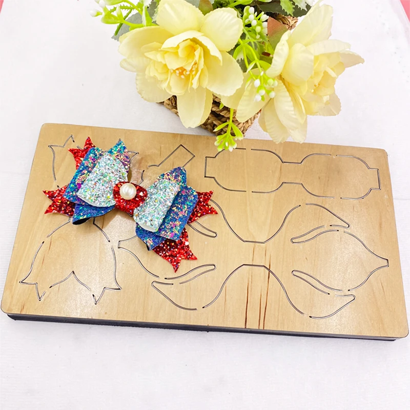 

MY07 Multi Layer Bowknot Hairpin, Wood Cutting Die, Suitable for Most Machines