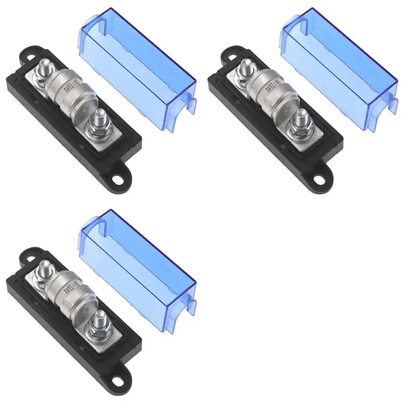 3X Class T Fuse With 150V DC Operating Block Anl Block 200A Fuse Compatible With Protect 12V Inverters-L94A