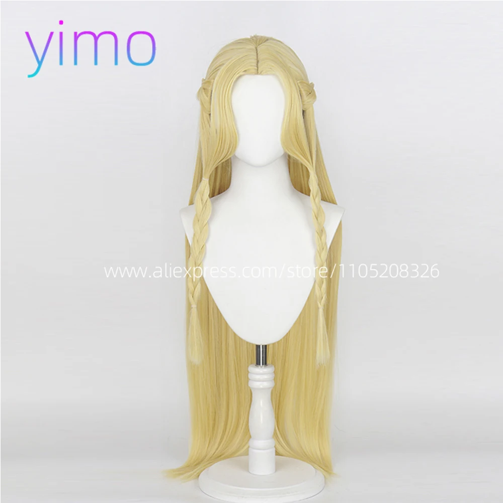 

Labyyri inth Meal Marru Shiiel Marcille Donato Косплей Парик 100 см Длинные Блондинки Золотые Термостойкие Синтетические Парики