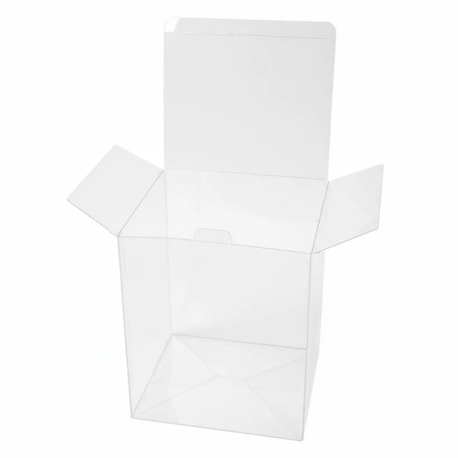 Premium PET Display Case for 4 Inch Vinyl Figure Protector Non Yellowing Clear Collectible Box Stackable Dust Resistant for