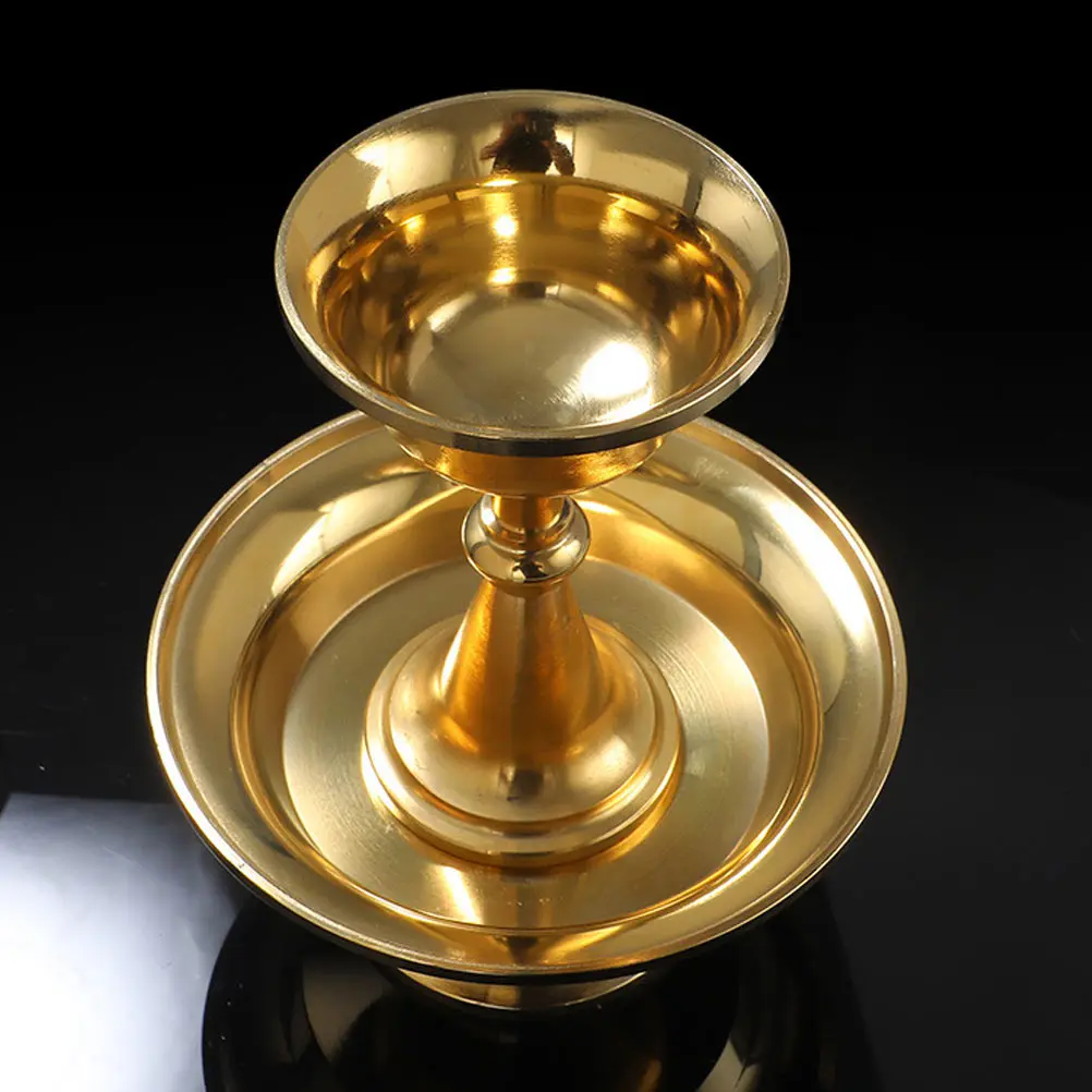

Copper Buddha Offering Cup Water Ritual Vessel Temple Home Decor Zen Room Auspicious Container Buddhist Tool
