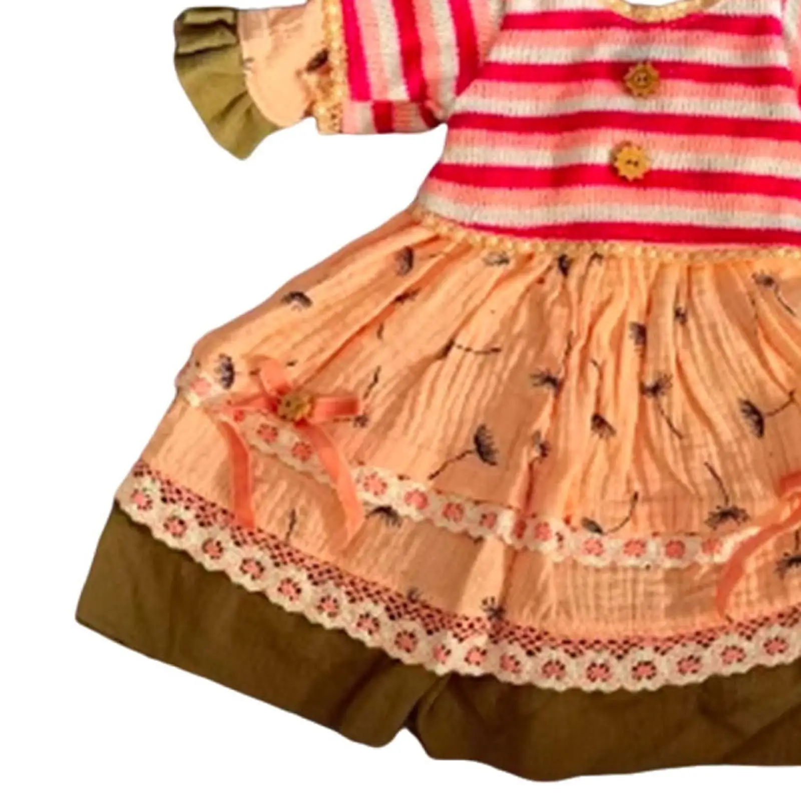 1/3 Mädchen Puppe Kleid DIY Puppe Spielzeug für Kinder Geburtstag Geschenk Anhänger Puppe Nette Koordination Puppe Kleidung Outfit für 60 cm-65 cm Puppe