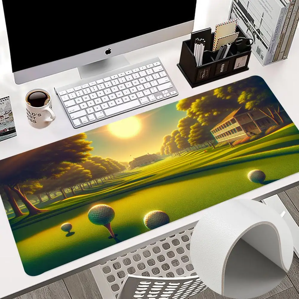 

golf Mouse Pad 900x400mm Keyboard PC Desk Pads HD Printing Computer keyboard Double Sided Leather Non-slip PU Mouse Pads