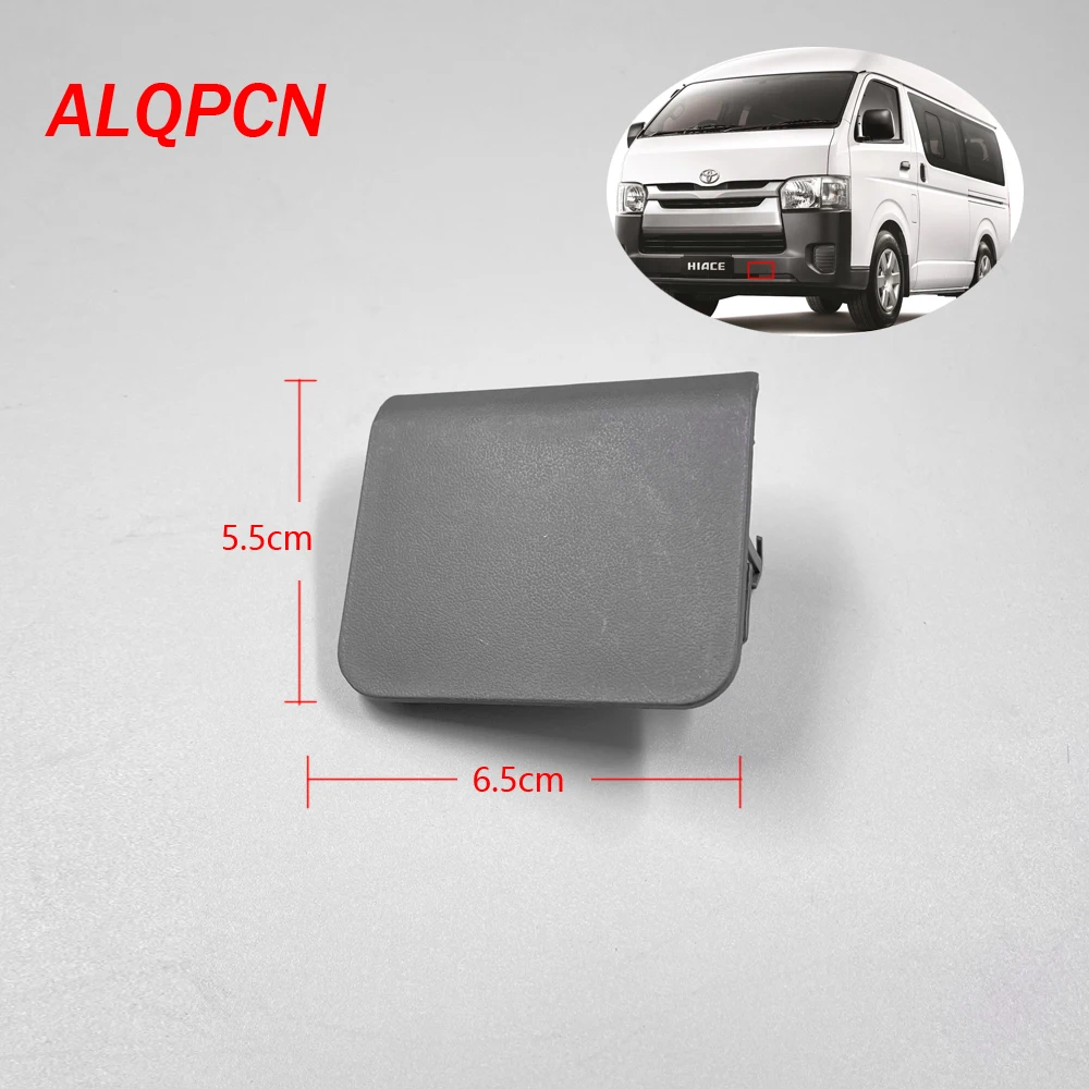 1 Pair Left & Right Front Bumper Tow Hook Cover for 2015-2020 Toyota Hiace Narrow Body Type