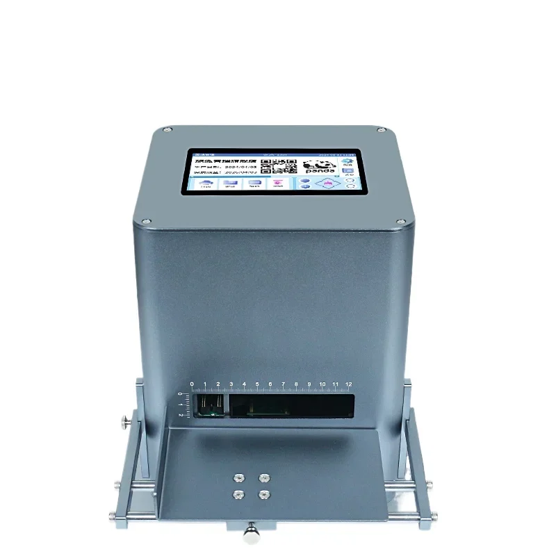 

(No need to hold hands) Desktop static inkjet , production date coder, small automatic desktop, imitation laser date QR