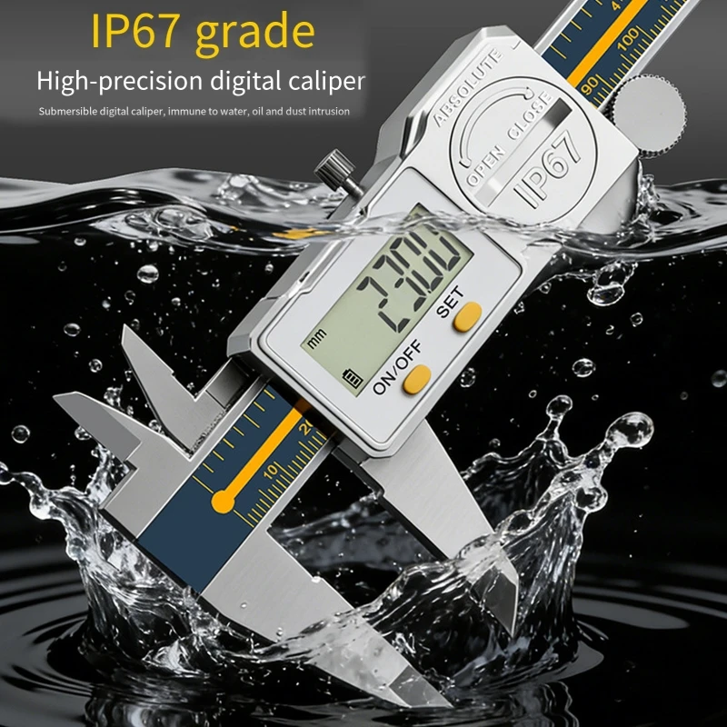  Digital Pachometer Metal Caliper Professional Vernier Calibers Measuring Tool