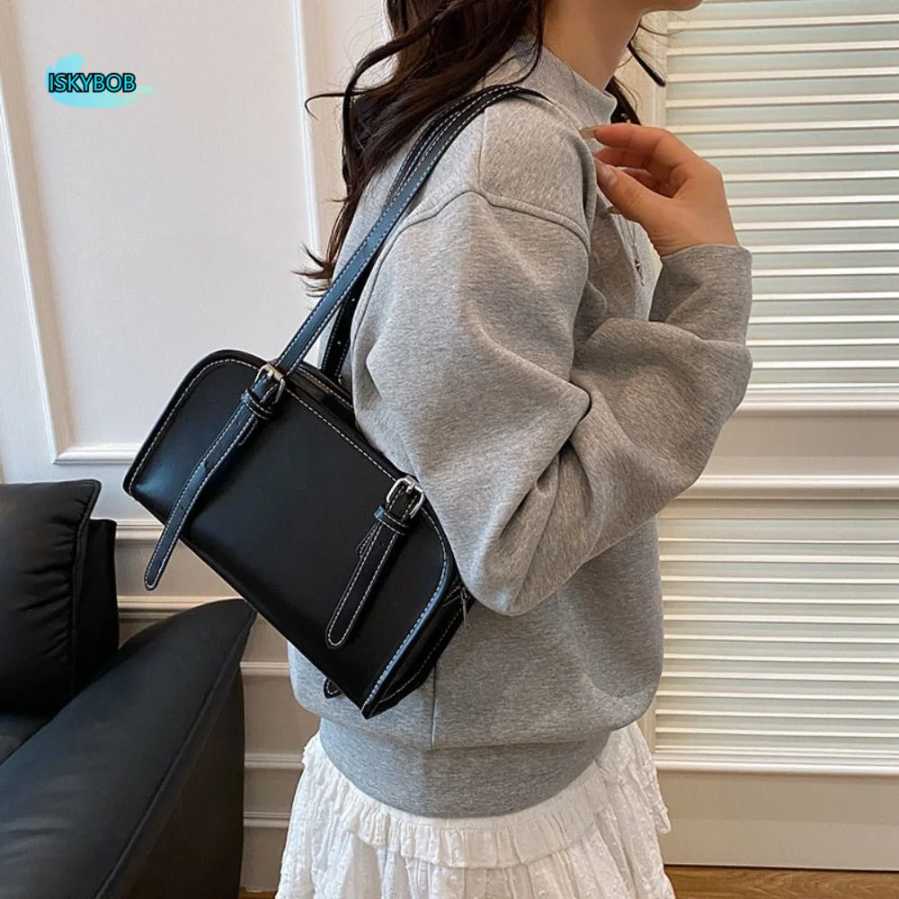 

Fashion Solid Crossbody Bag Luxury PU Leather Women's Handbags Soft Sweet Shoulder Bag Purses