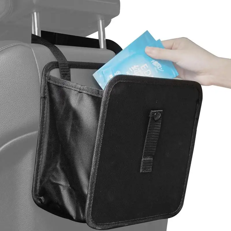 

Car Trash Can Waterproof Oxford Cloth Car Garbage Bag With 7.5L Capacity Automobile Storage Supplies Automotive Garbage Storage