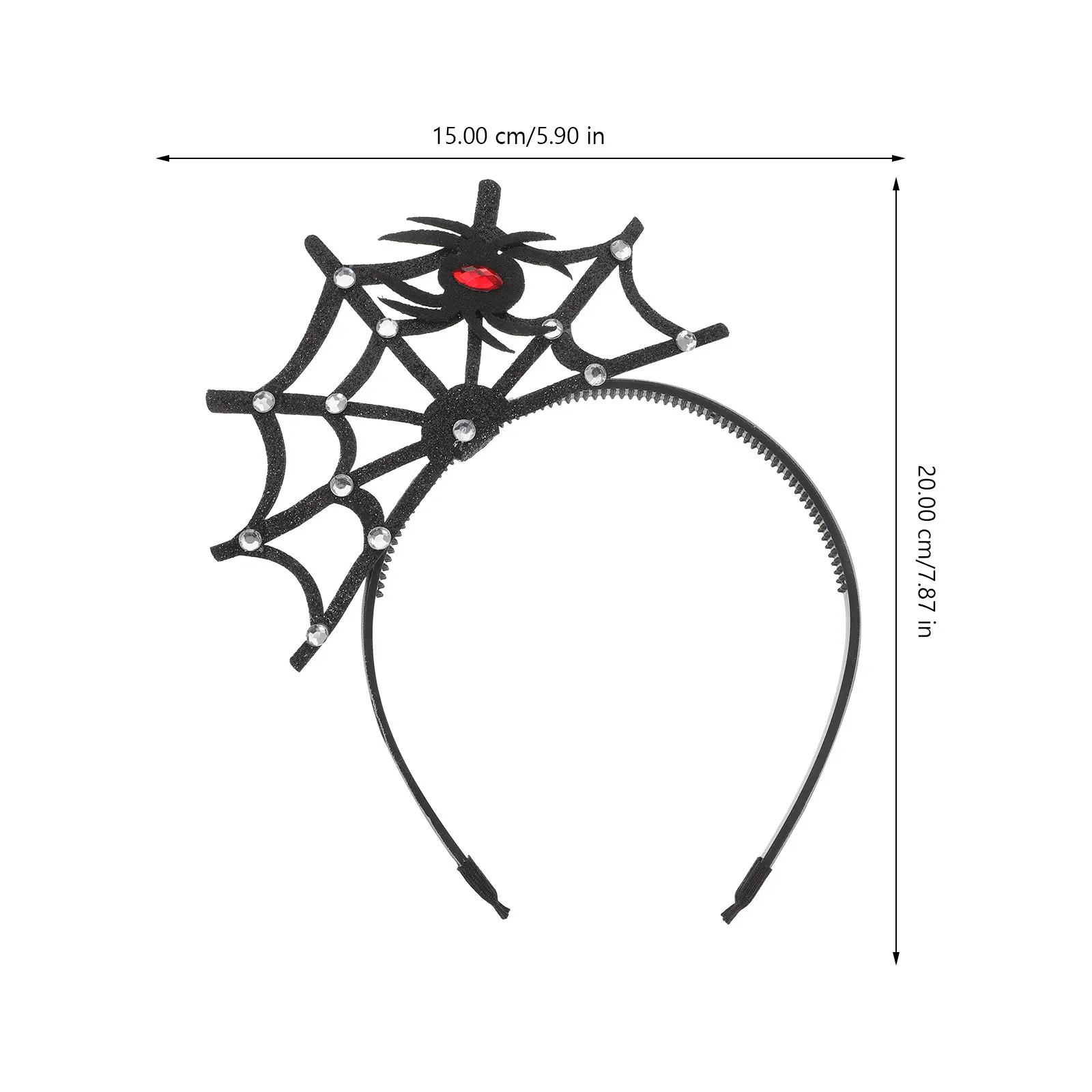 

Spider Web Headband Halloween Headbands Hair Accessories Make up Spiderweb Decor Ornaments Headwear for Women Miss
