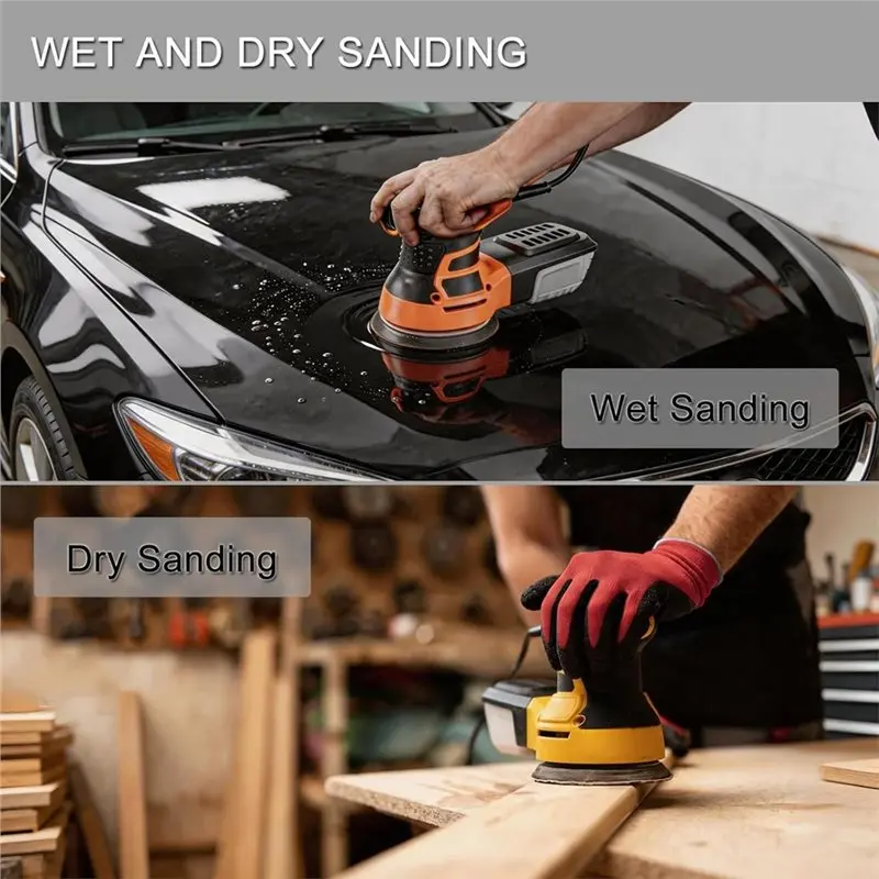 AB34-5 Inch Sanding Discs Wet Dry Sandpaper Assortment 180 240 320 400 600 800 1000 1500 2000 3000 Grit
