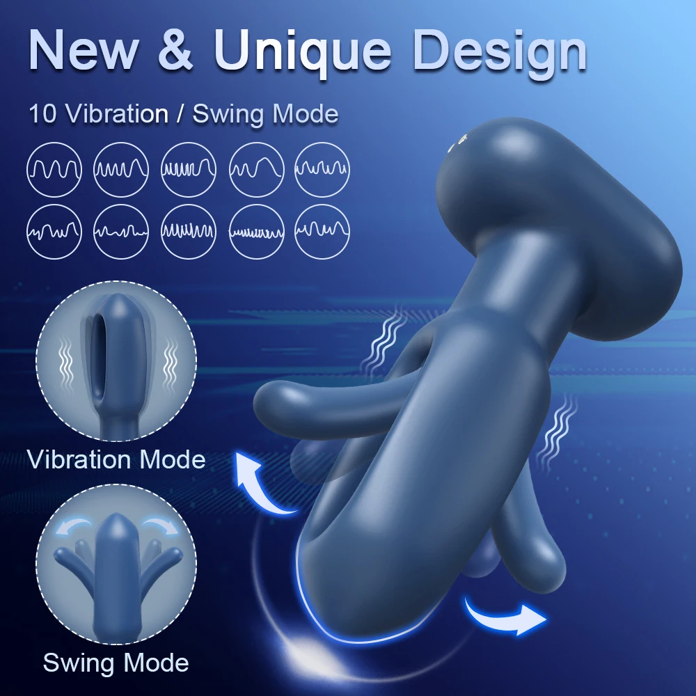 Wireless Bluetooth Prostate Massager for Male Remote Control Butt Plug Men Anal Vibrating Erotic Adult Sex Toys for Couple