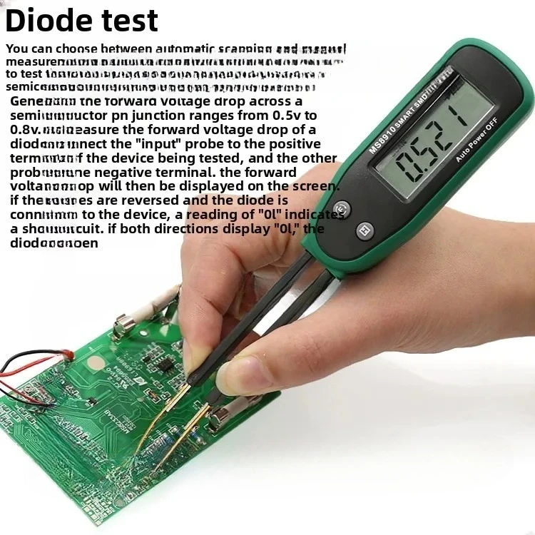 MS8910 SMD Test Clip Portable Bridge High Precision Digital Resistance Diode Capacitor On/Off