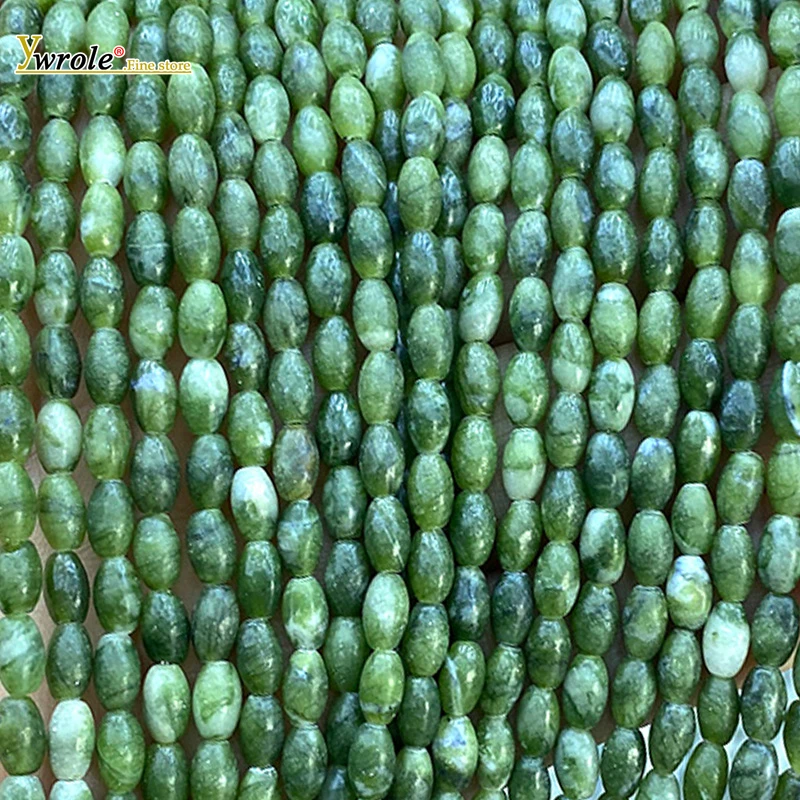 

Oval 4x7mm Natural Stone Southern Green Jade Loose Spacer Beads for Jewelry Making Diy Earrings Bracelet Charms Accessories 15''