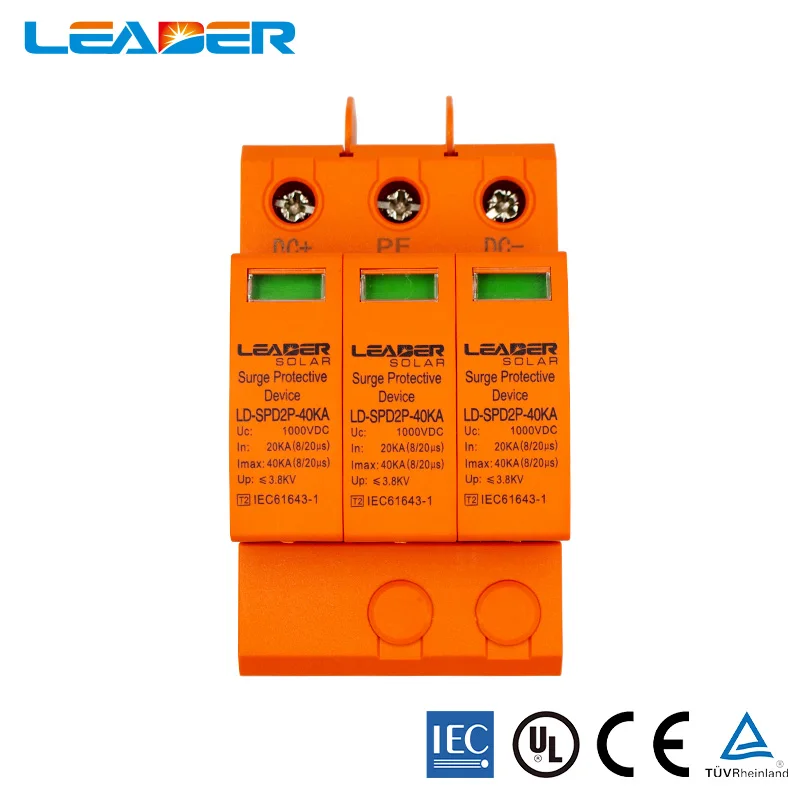 

CE Approved DC SPD 3P DC1000V Spd Lightinig Protector Surge Protector Device /DC Surge Suppressors