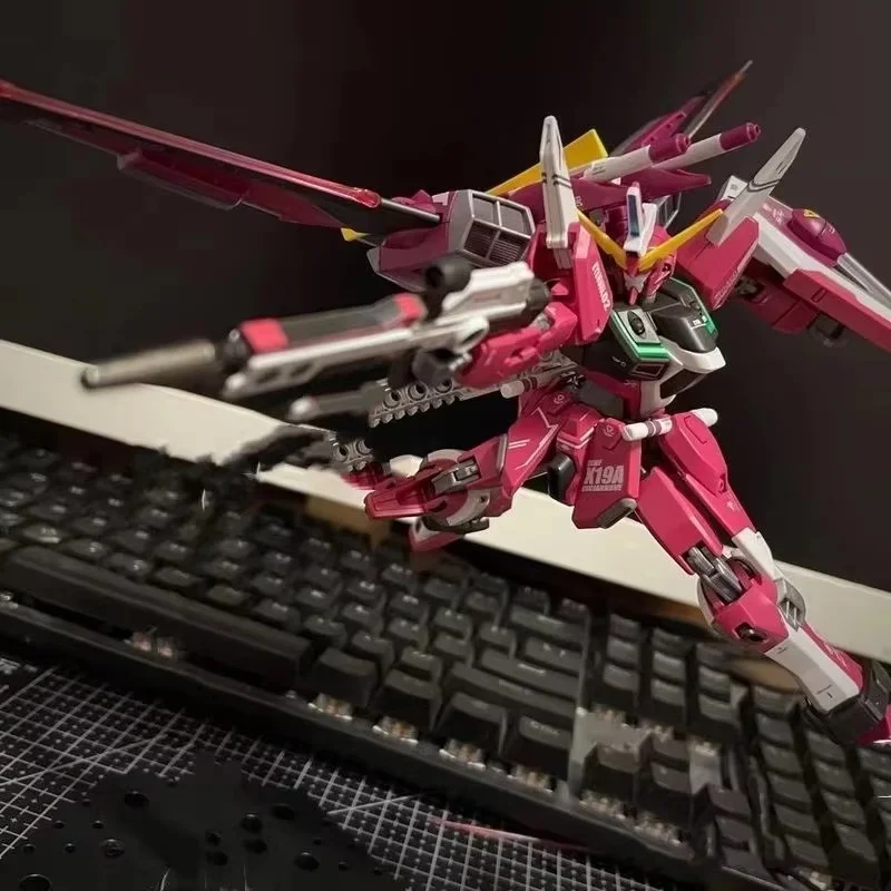 HG 1/144 INFINITE JUSTICE ZGMF-X19A Kit de Montagem de Mecha, Figuras de Ação, Brinquedo de Quebra-Cabeça para Meninos, Presentes, Decoração de Mesa, Colecionável