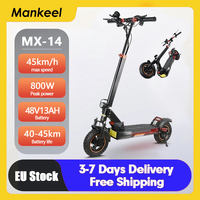 MX-14 Off-Road E-Scooter 800W Peak Power 48V13AH 10 '' Off-road Tire EScooters Adults Max 45KM/H Speed Foldable Electric Scooter