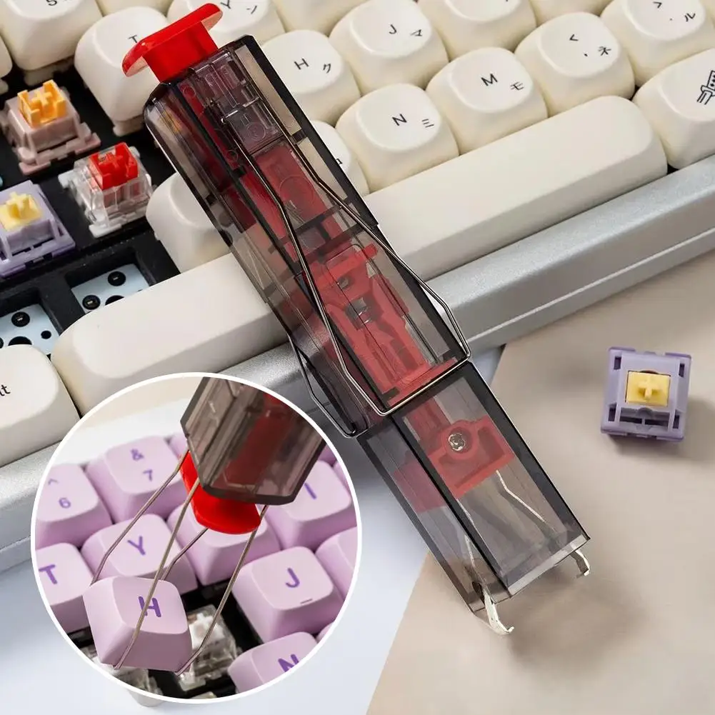 2 في 1 Keycap مجتذب التبديل أداة إزالة للوحة المفاتيح الميكانيكية الساخن قابلة للتبديل كيكابس الفولاذ المقاوم للصدأ أداة تنظيف لوحة المفاتيح #3