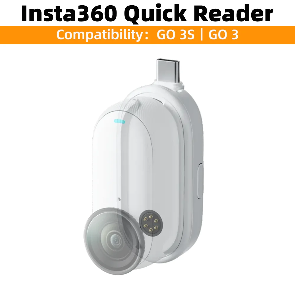 Insta360 액세서리 GO 3 / GO 3S 퀵 리더, 오리지널 카드 리더, 빠른 전송