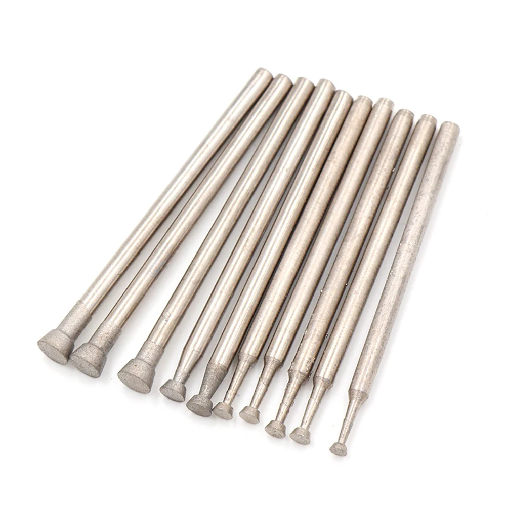 

5pcs 1200 Grit Diamond Grinding Head 2.35mm Shank Grinding Needle Bits Burrs for Jade Polishing Drill Bit Rotary Tools EA Needle