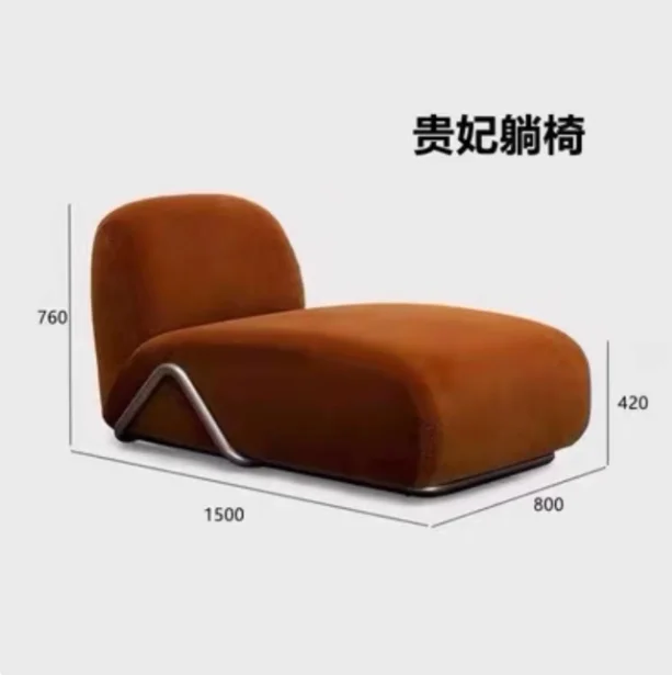 Small steel teeth free combination living room curved Internet celebrity fabric combination sofa