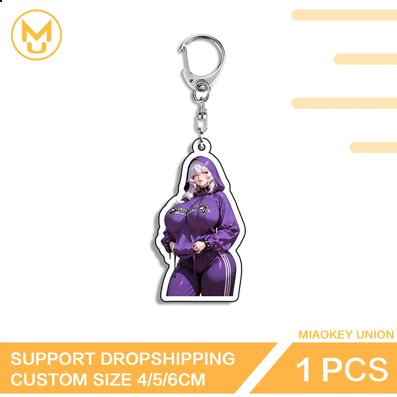 Black Swan Hsr Acrylic Keyring Waifu Uncensored Lighting Furry Cow Merch Simplicity Hot Selling Car Backpacks Jewelry For Lover