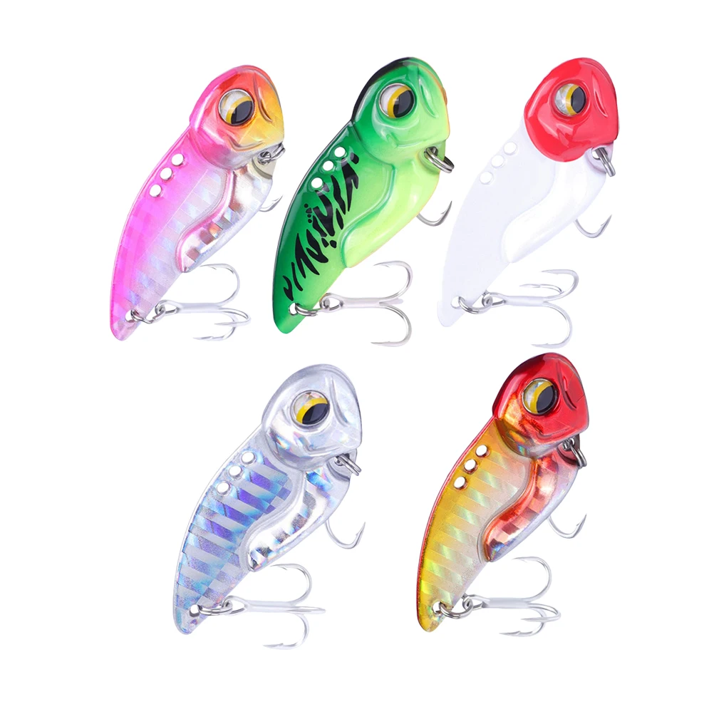 

Fishing Simulation Blood Rotary Fishing Baits Trough Hook Kit Bass Baits Reusable Holography Grain Artificial