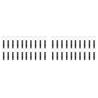 40 Pack Aluminum Whistle, Sports Whistle, Emergency Survival Whistles With Key Chain,Black