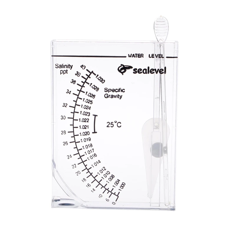 D0AD Plastic Hydrometer for Aquarium Accurate Salinity Tester Specific Test for Fish for Tank Pond Water Easy to Read