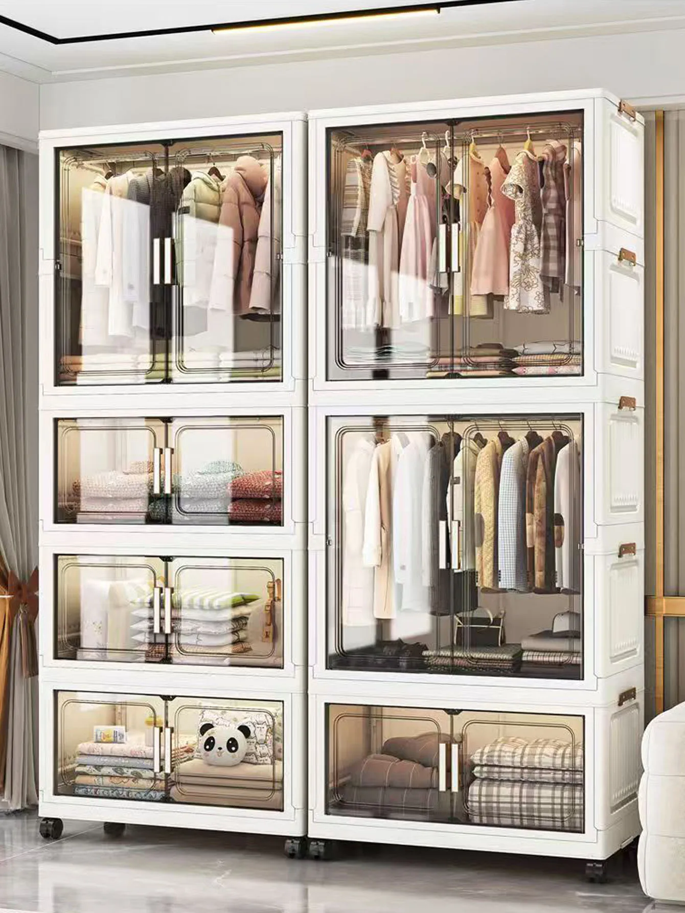 Large Multi-Specification Multifunction Storage Cabinet Folding Locker - Versatile Foldable Organizer for Home & Office