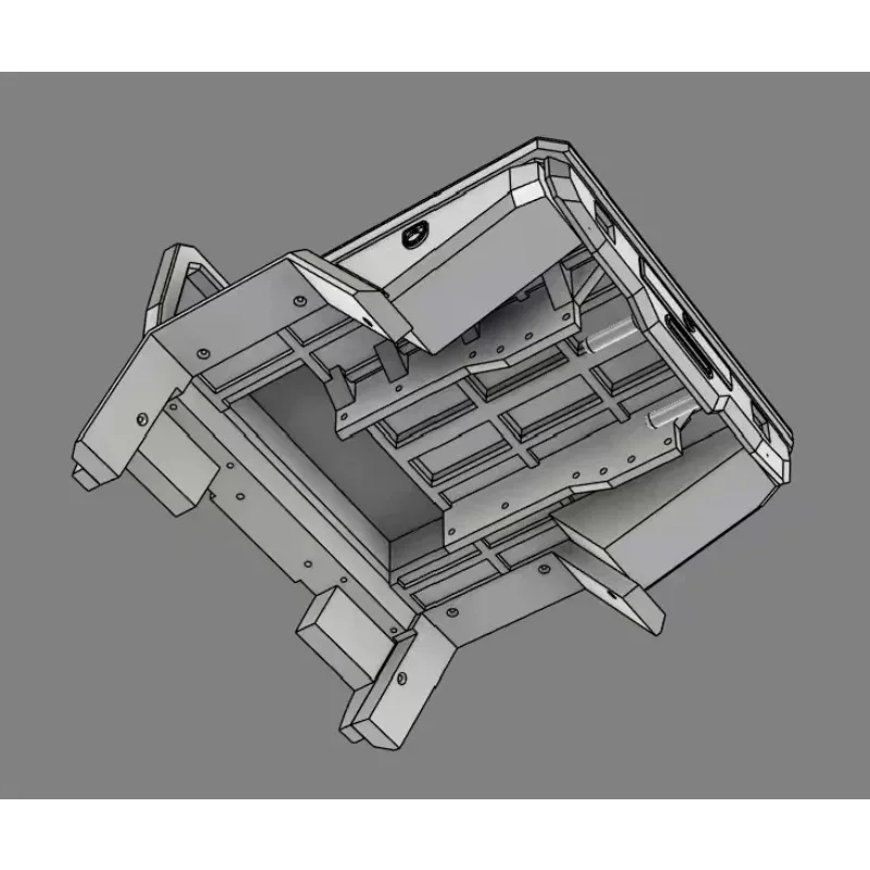Upgrade Modification Kit – Hunting-Style Flatbed Rear Cargo Box with Damage-Free Installation for CROSSRC EMO X4 1/8 RC Crawler