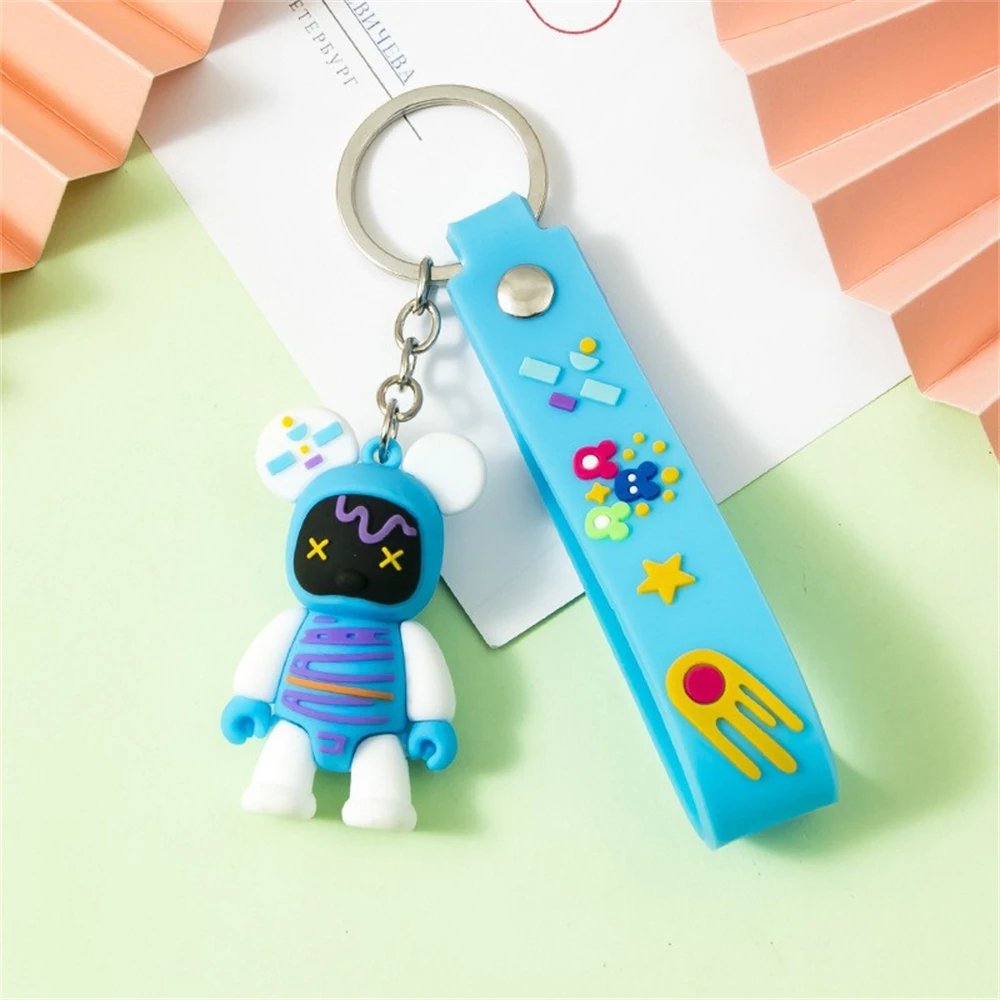 Picture 4: 1pcs Colorful Key Chains Creative Cartoon Bear Keychains Bag Car Pendant Student Gift Jewelry Clothing Accessories