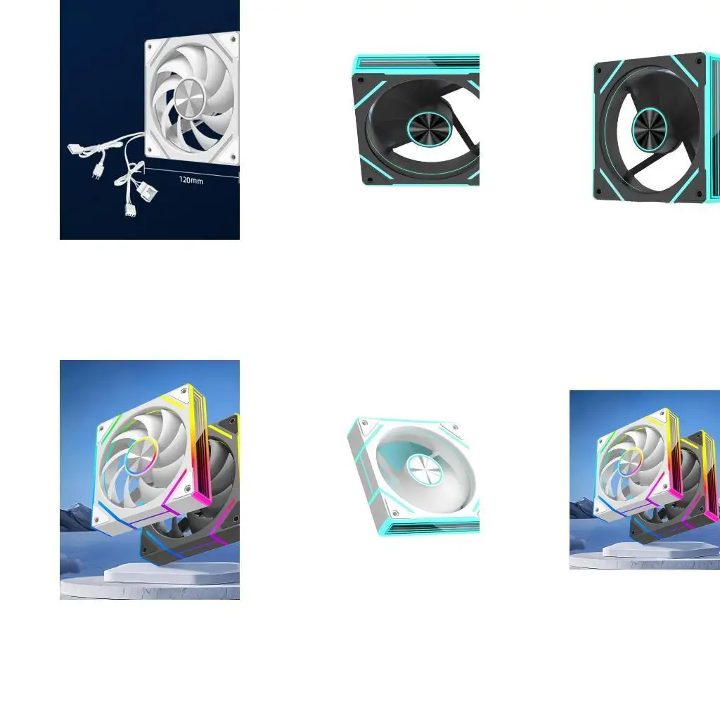 

652F 120 мм бесщеточный охлаждающий вентилятор ARGB.