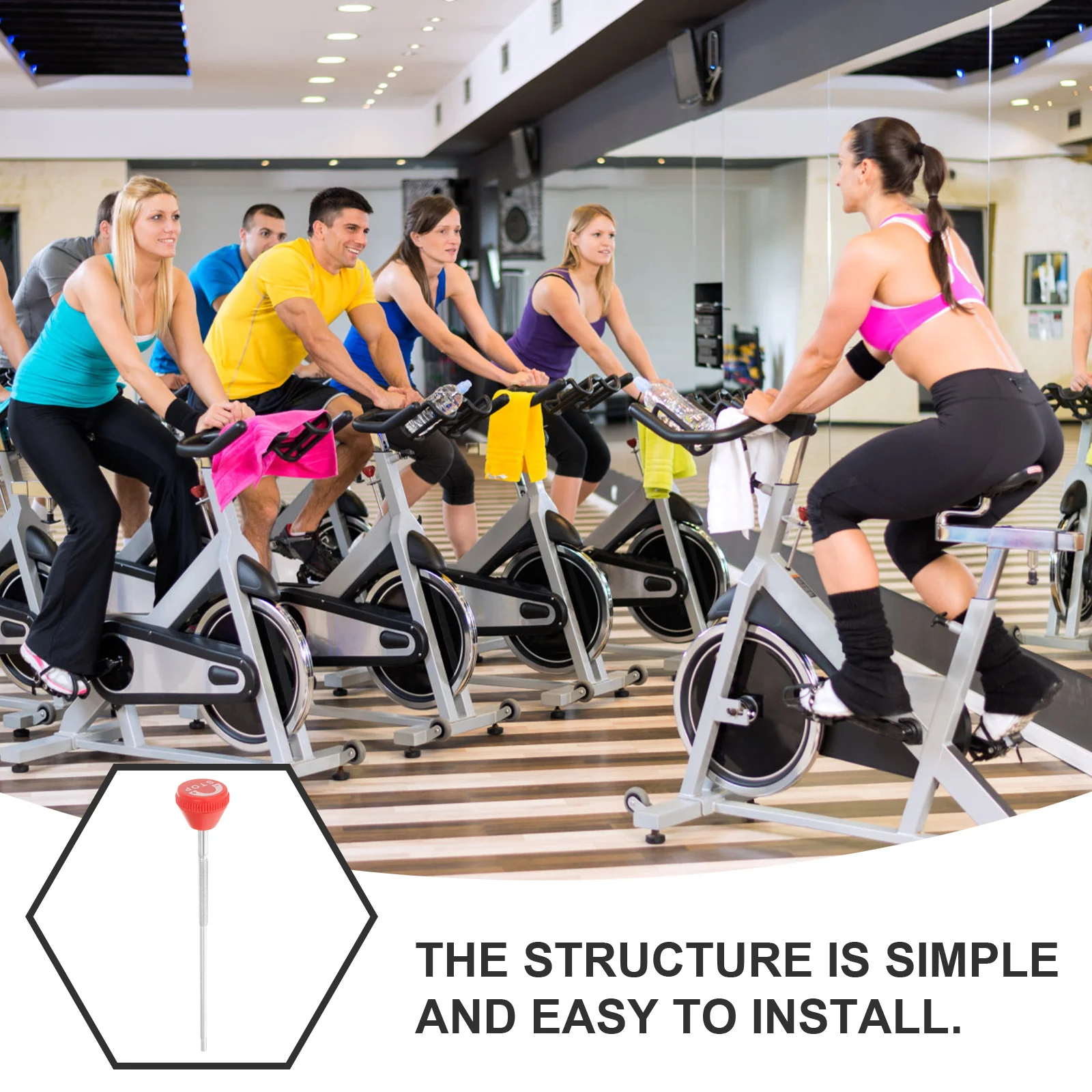 

Exercise Bike Lever Replacement Fitness Speed Adjustment Handle Compatible with Most Indoor Cycling Models