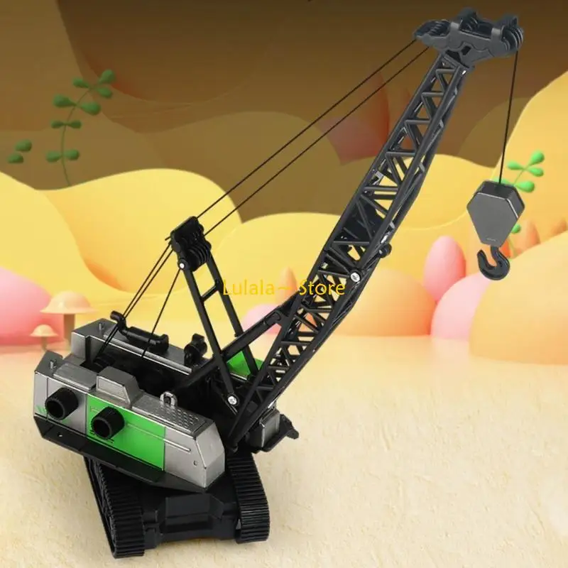 Y4QA Junge Spielzeugauto Engineering Fahrzeug Kran Auto Ostern Geschenk Kran Modell Reibung Power Junge Lernen Spielzeug Kran