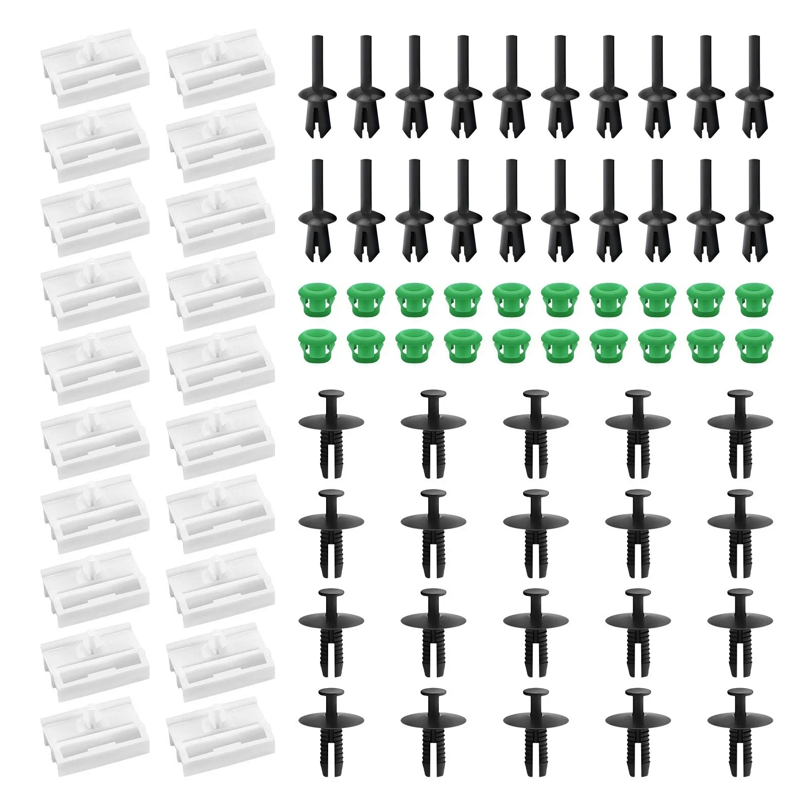 80Pcs Side Sill Skirt Clips Car Door Interior Dashboard Dash Trim Moulding Clips For BMW Serie 3 E36 316g 316i 318i 318is 318tds