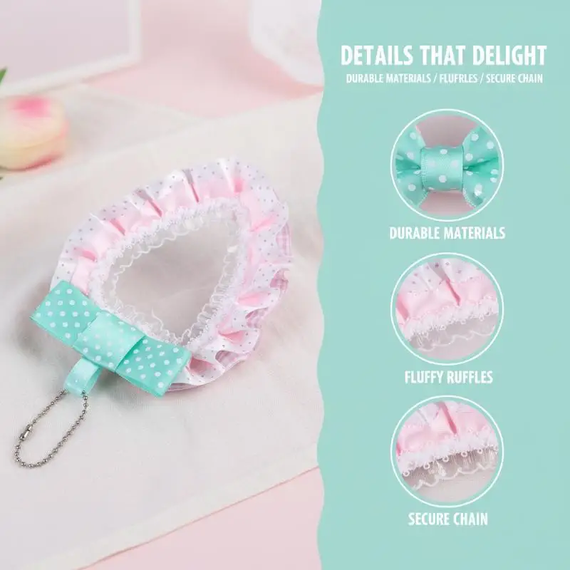 Anime Idol Lace Card Holder Sweet Strawberry Card Display Rack For Desk Organizer and Gift