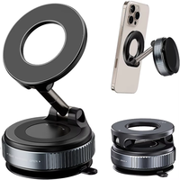 Magnetic Vacuum Car Mount Phone Holder Vacuum Suction Cup Car Phone Stand Universal GPS Navigation Stand for Car Smooth Surfaces