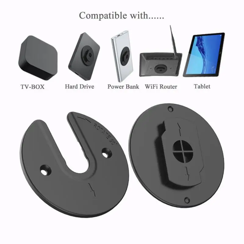 Rotatable Wall Mount Holder Wall-mount Tablet Stand For IPad Set Top Box TV Box Hard Disk Mobile Power 2 Optional Colors