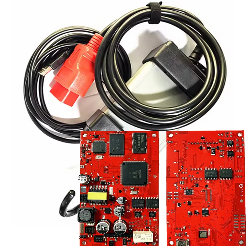 VOL V DICE 2014D PRO EWD بروتوكولات الرقائق الكاملة M32CM30855 الأحمر PCB متعدد اللغات Obd2 الماسح الضوئي حتى 2016 سنة أداة تشخيص السيارة
