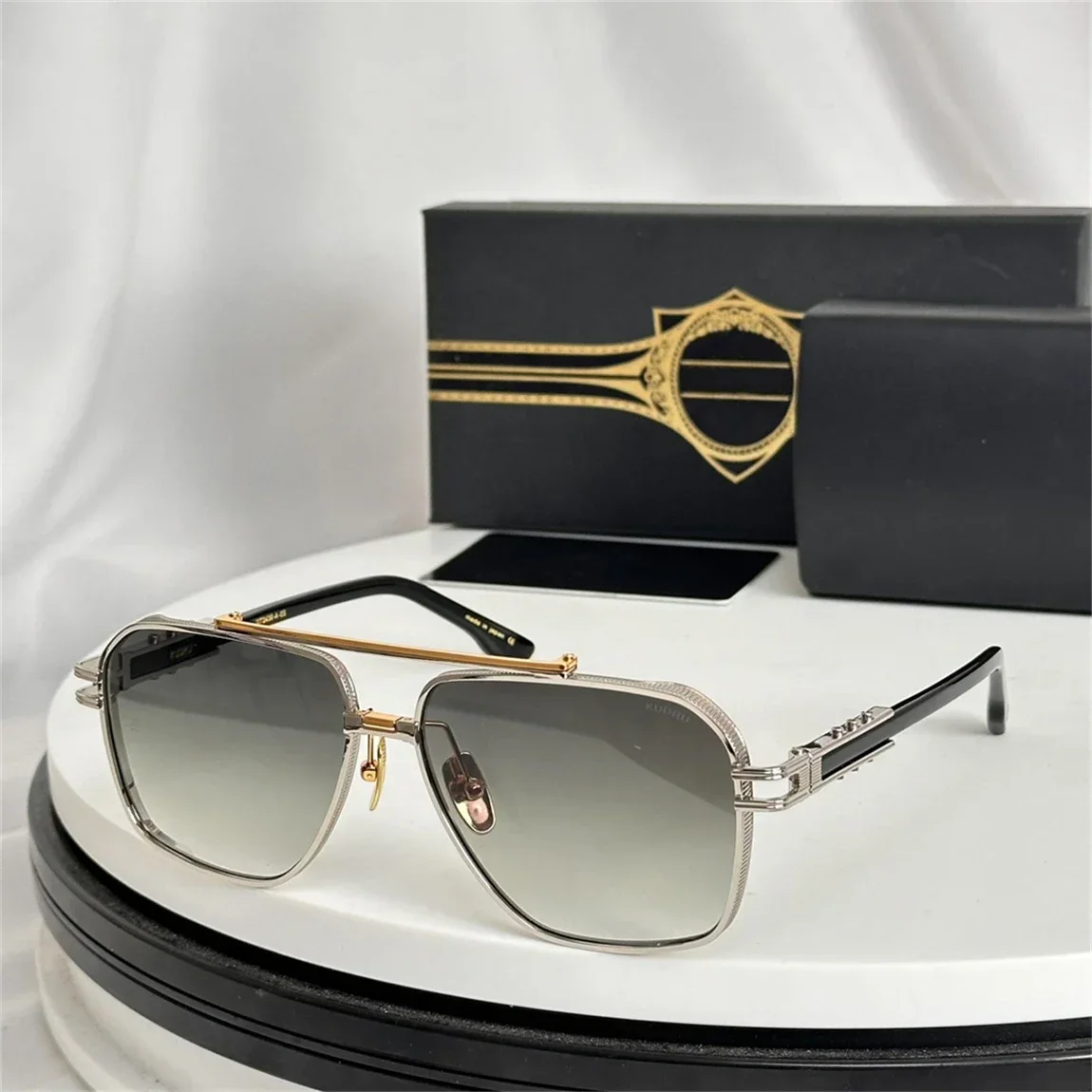 DT KUDRU DTS436 Роскошные мужские и женские солнцезащитные очки высшего качества, дизайнерские очки из ацетата UV400