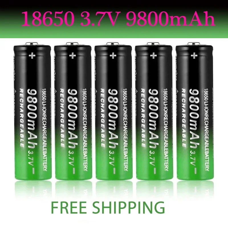 

2/4/6/8/10/20PCS New Fast Charging 18650 Battery High Quality 9800Mah 3.7V 18650B Li-Ion Flashlight Batteries